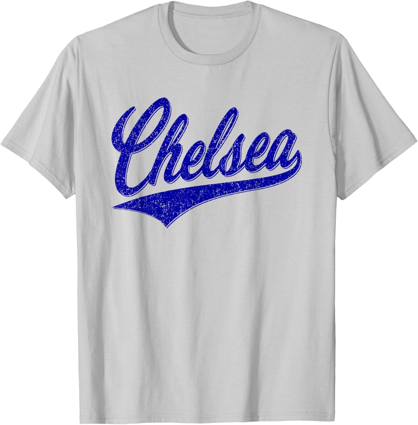 Chelsea London England Varsity Script Classic Sport Jersey T-Shirt - T-Shirt | Ash