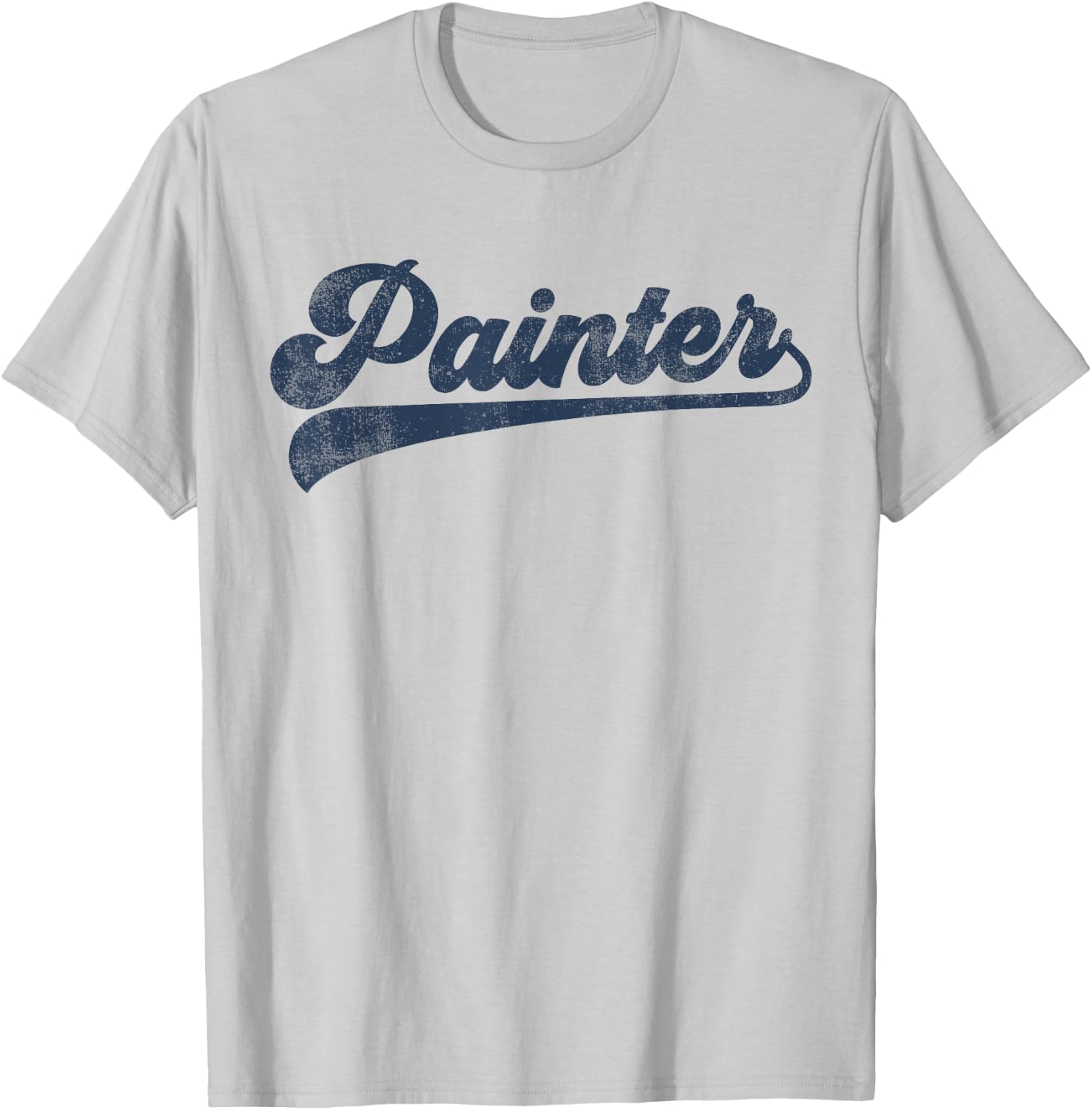 Painter Cute Vintage Graphic T-Shirt - T-Shirt | Ash