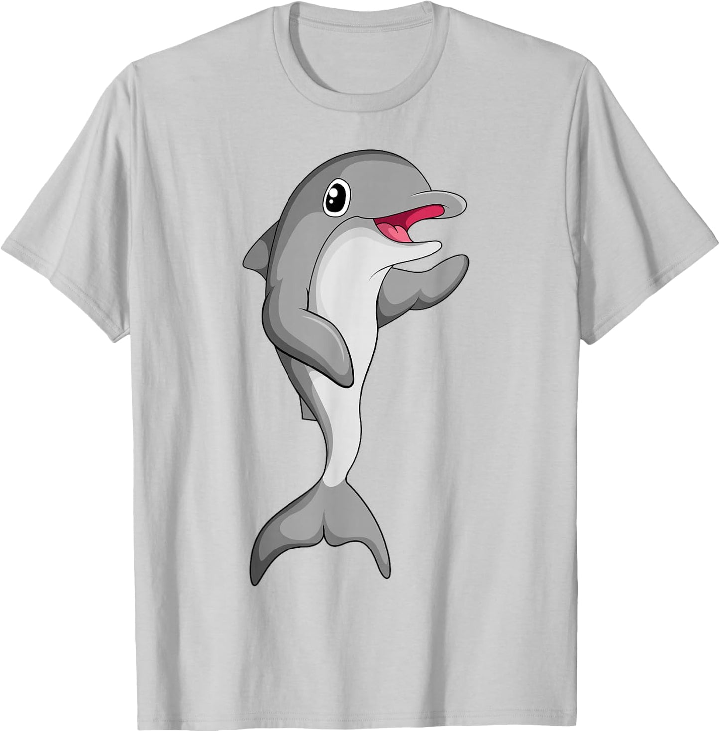 Dolphin Children's Girls Boys Dolphins T-Shirt - T-Shirt | Ash
