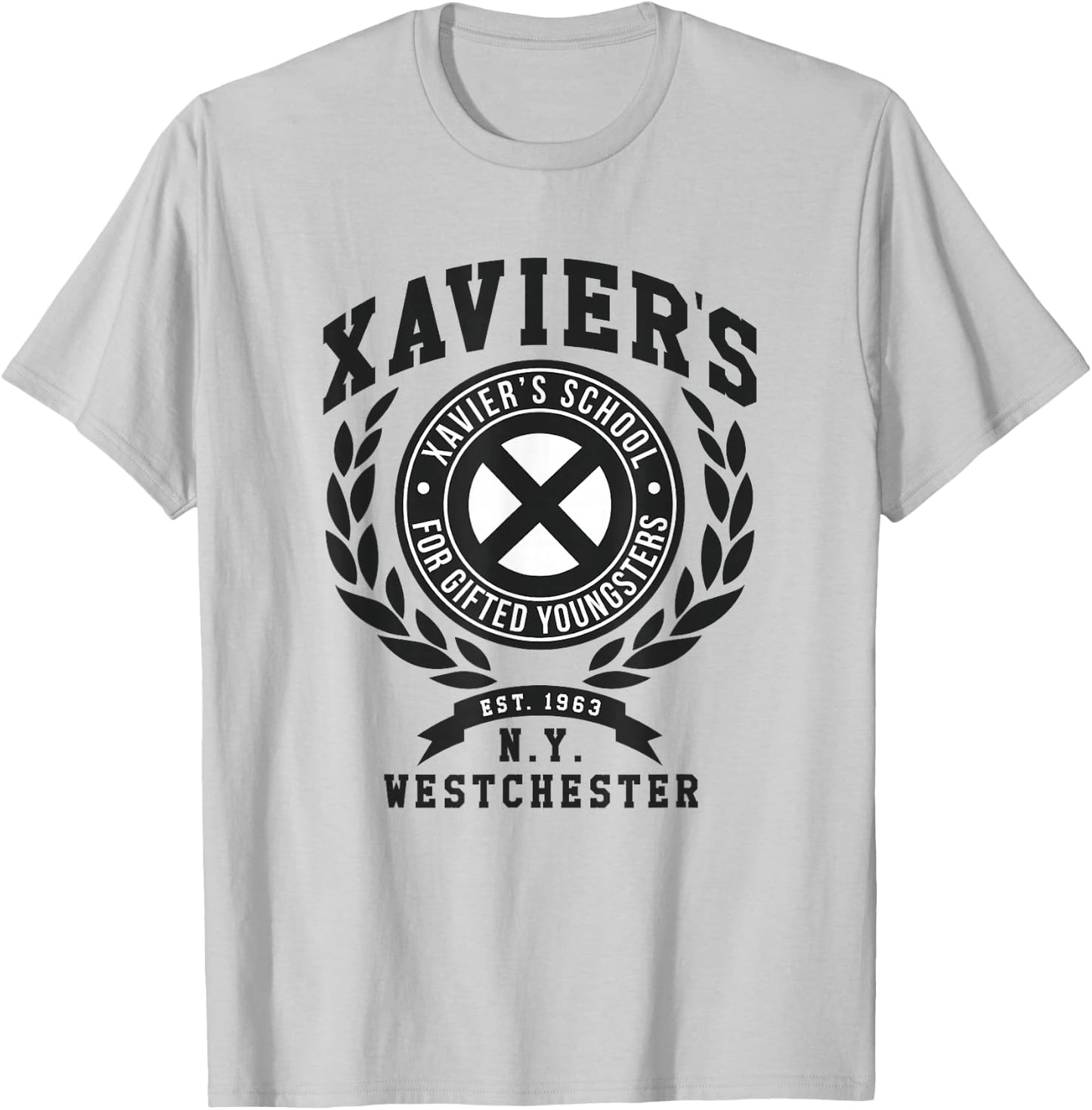 Marvel X-Men Xavier's School for Gifted Youngsters N.Y. Logo T-Shirt - T-Shirt | Ash