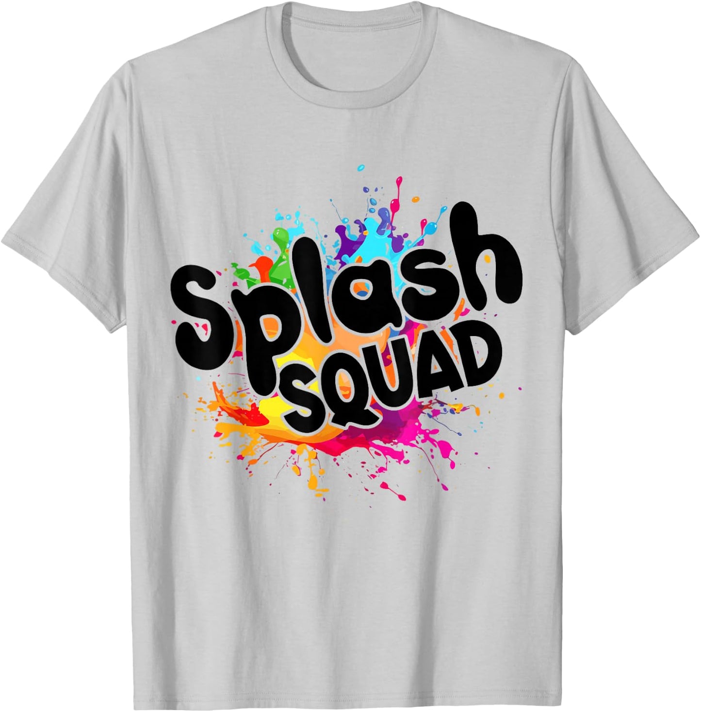 Waterpark Beach Birthday Decoration Splash Squad T-Shirt - T-Shirt | Ash