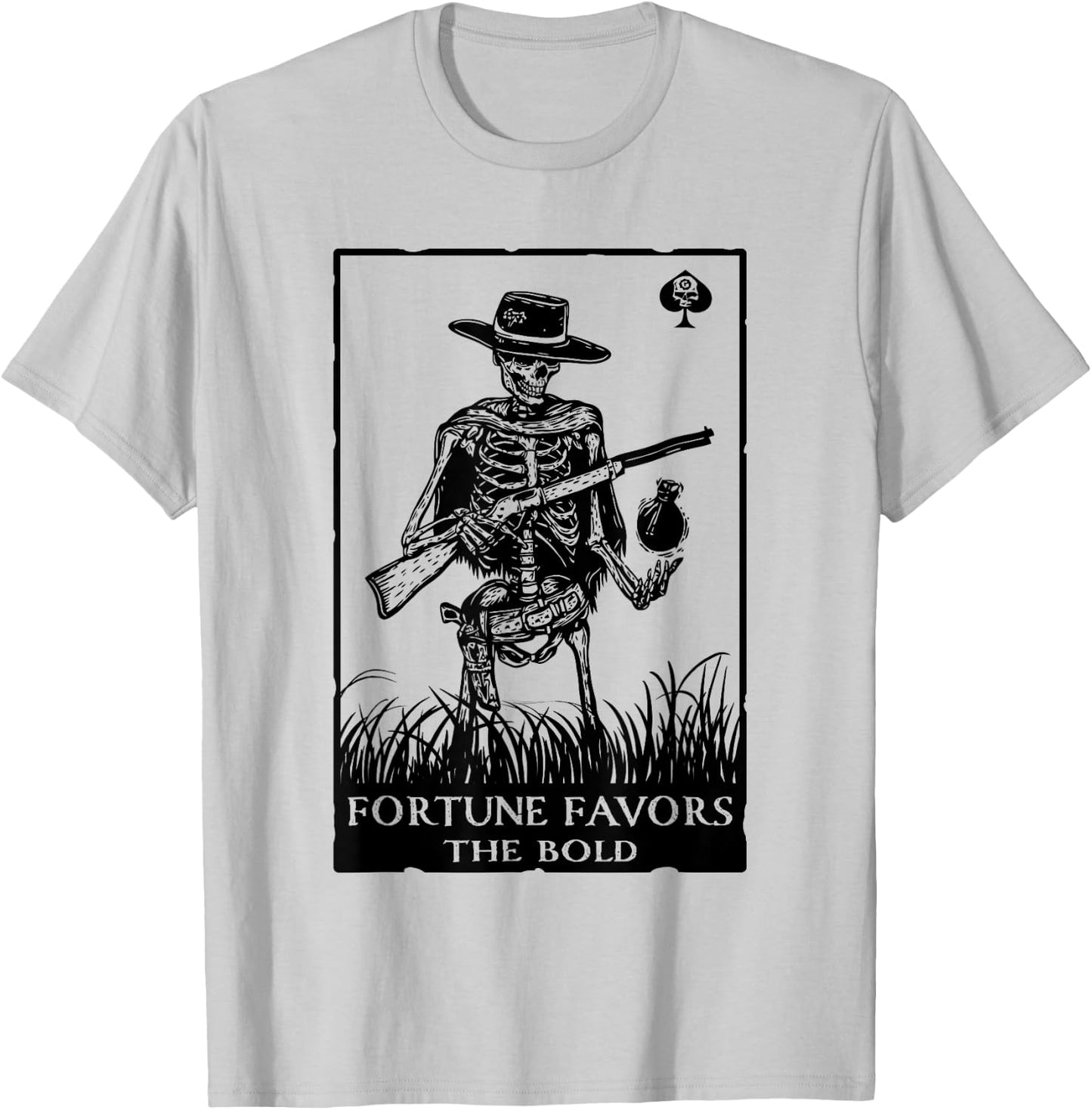 Fortune Favors The Bold Apparel T-Shirt - T-Shirt | Ash