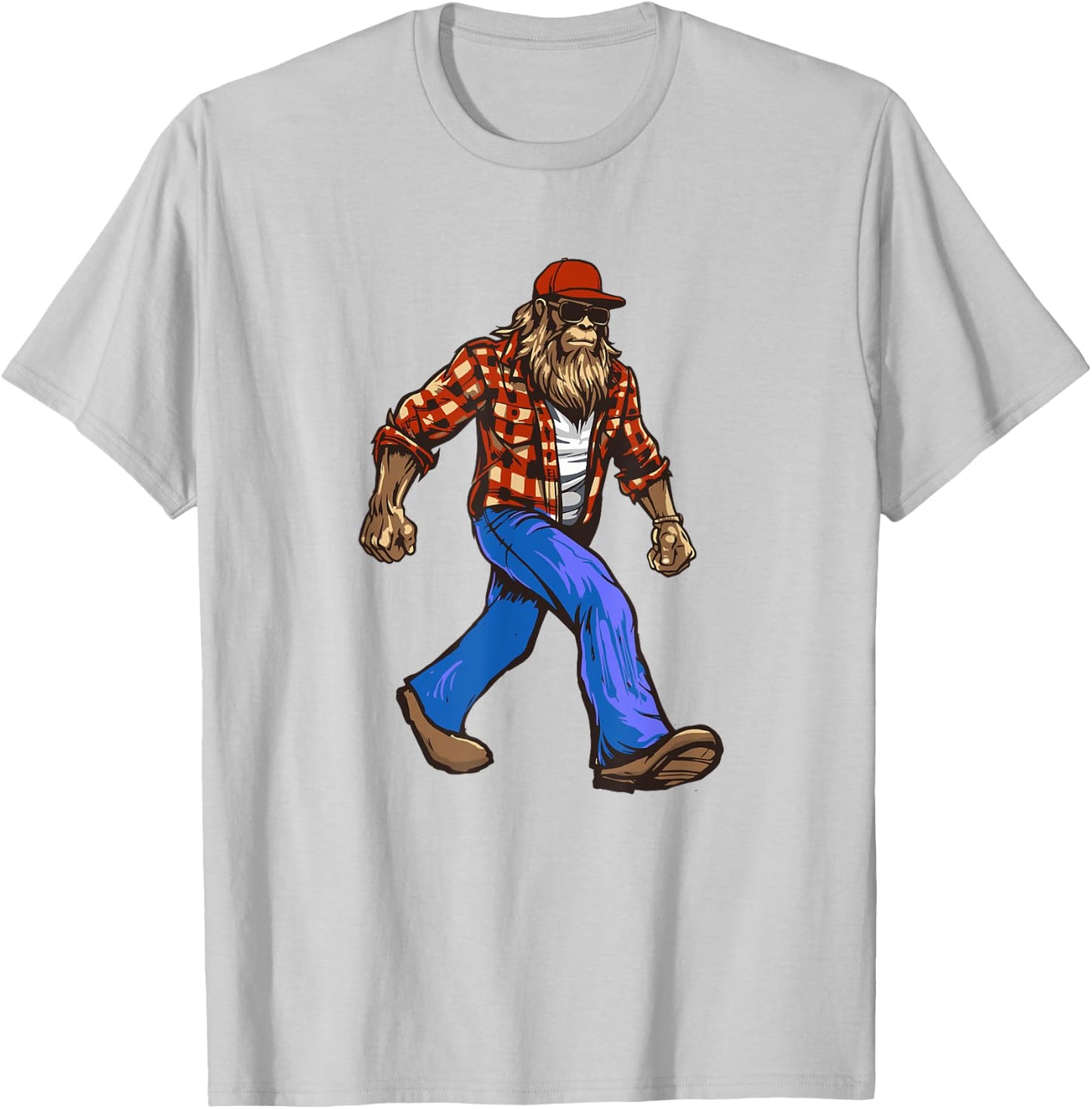 Country Redneck Sasquatch Bigfoot Dude Southern Pride T-Shirt - T-Shirt | Ash