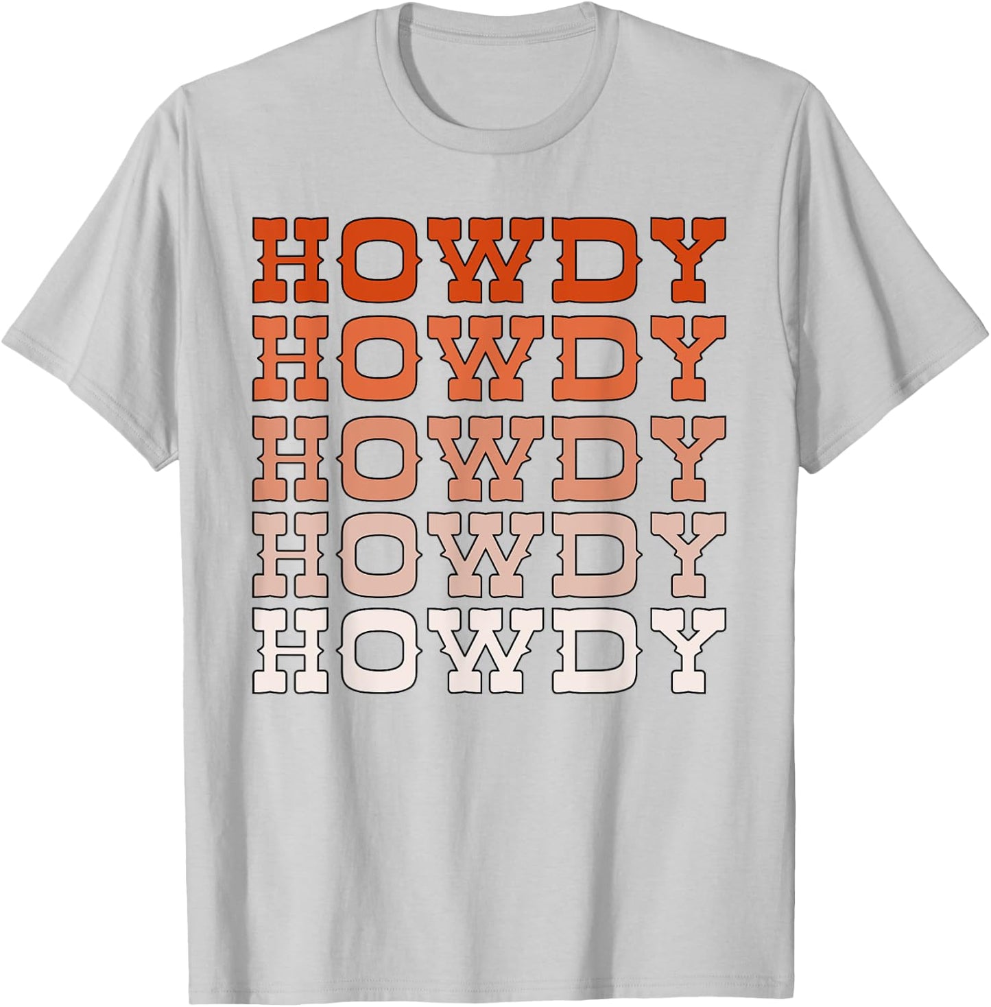 Orange Wild West Western Rodeo Yeehaw Howdy Cowgirl Country T-Shirt - T-Shirt | Ash