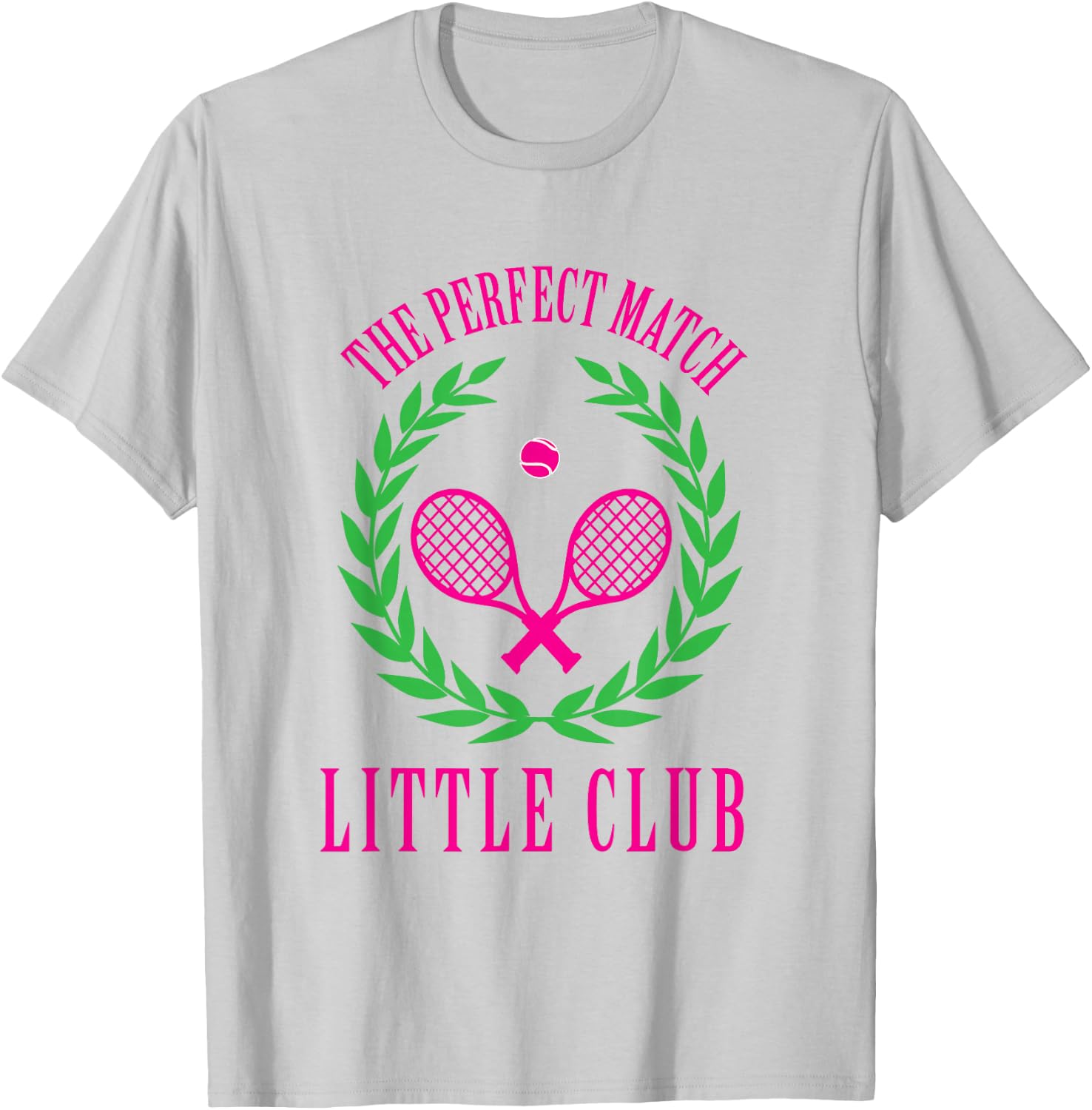 Tennis Match Club Little / G Big Sorority Reveal T-Shirt - T-Shirt | Ash