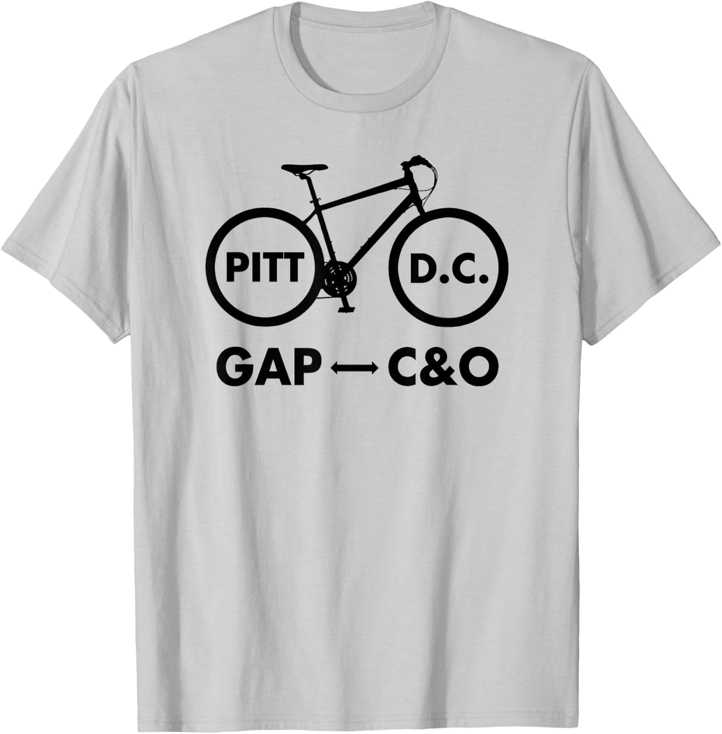 C&O Canal Towpath - GAP Pittsburgh Washington D.C. T-Shirt - T-Shirt | Ash