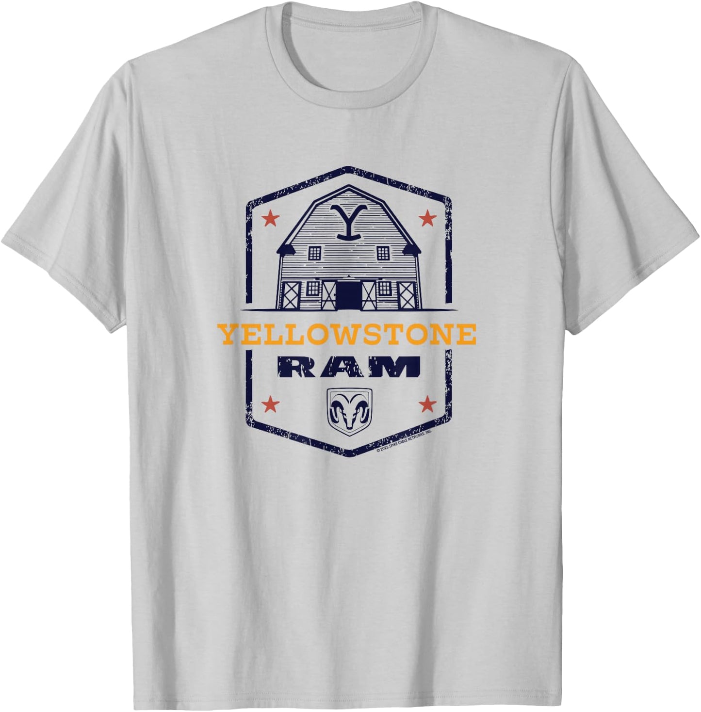 Yellowstone x Ram Trucks Barn T-Shirt - T-Shirt | Ash