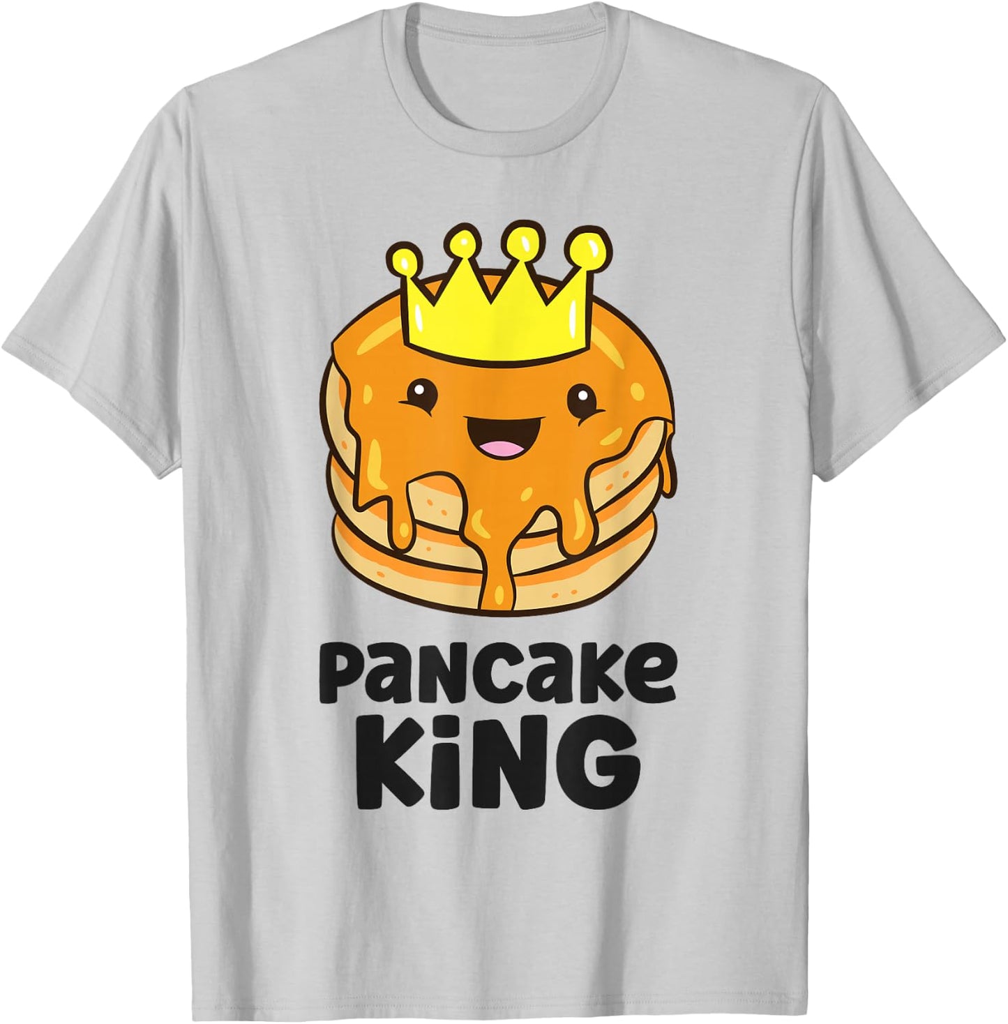 Pancake King Pancake Maker Funny Pancake T-Shirt - T-Shirt | Ash