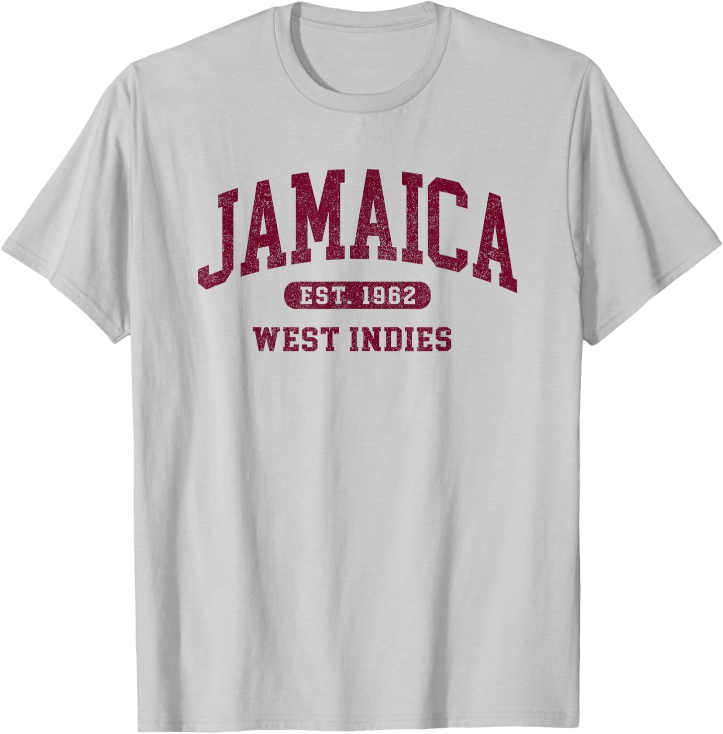 Retro Jamaica Est 1962 Vintage Jamaican Men Souvenir T-Shirt - T-Shirt | Ash