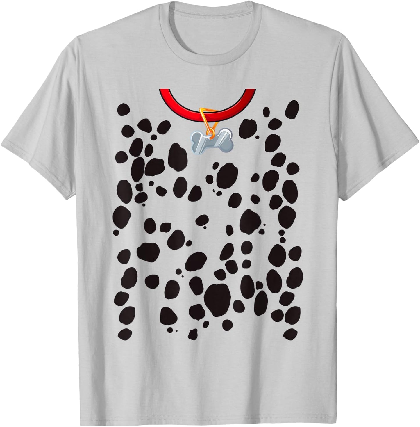 Dalmatian Costume Print Dog Dalmatians Halloween Adult Kids T-Shirt - T-Shirt | Ash