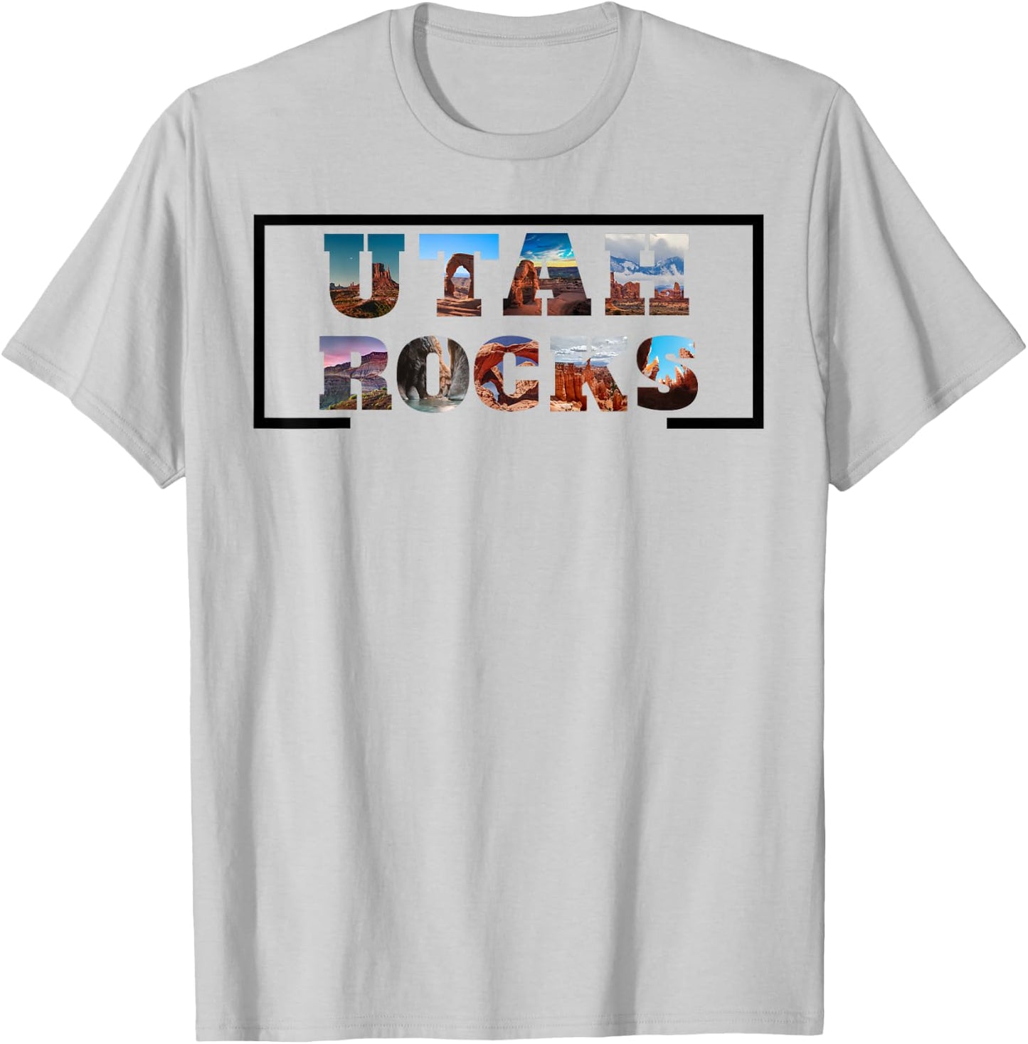 Utah Rocks, National Parks, Hiking, Rock Hunter Apparel T-Shirt - T-Shirt | Ash