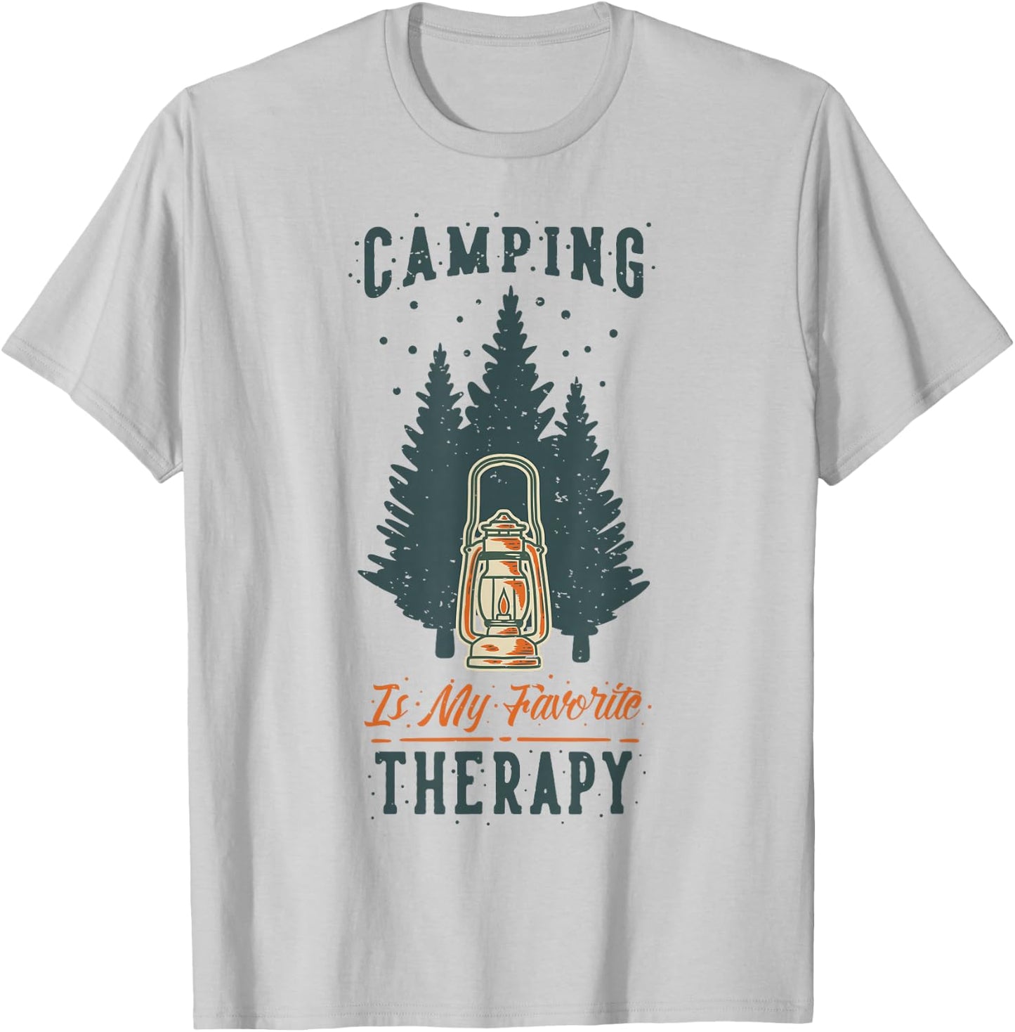 Funny Camper Camp Camping Gifts & Apparel FIDIMA -Adults White Small Modern Short Sleeve Camping T-Shirt - T-Shirt | Ash