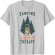 Funny Camper Camp Camping Gifts & Apparel FIDIMA -Adults White Small Modern Short Sleeve Camping T-Shirt - T-Shirt | Ash