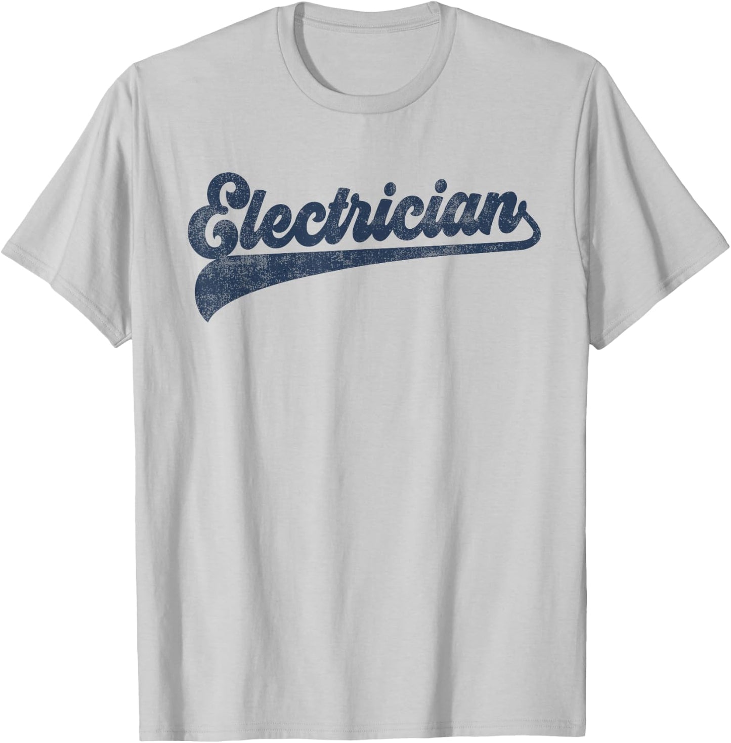 Electrician Cute Vintage Graphic T-Shirt - T-Shirt | Ash