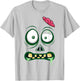 Monster Face Halloween Matching Costume Zombie Men Women Kid T-Shirt - T-Shirt | Ash