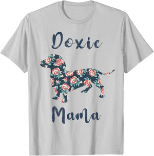 Dachshund-Shirt Doxie Mama Weiner Dog Mom Mother Day Women T-Shirt - T-Shirt | Ash