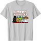 Star Wars Christmas Main Characters Happy Holidays Chibi T-Shirt - T-Shirt | Ash