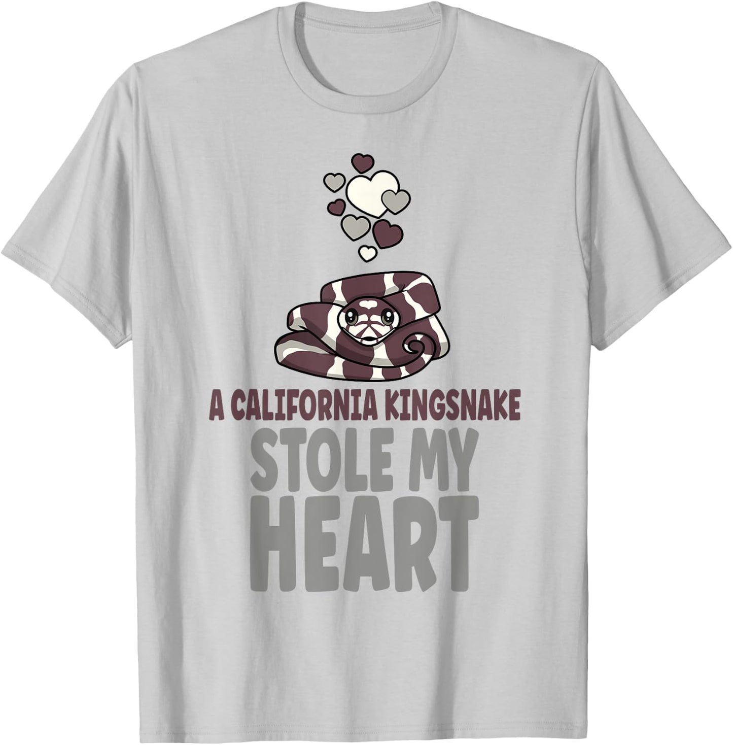 A California Kingsnake Stole My Heart Pet Kingsnake Owner T-Shirt - T-Shirt | Ash