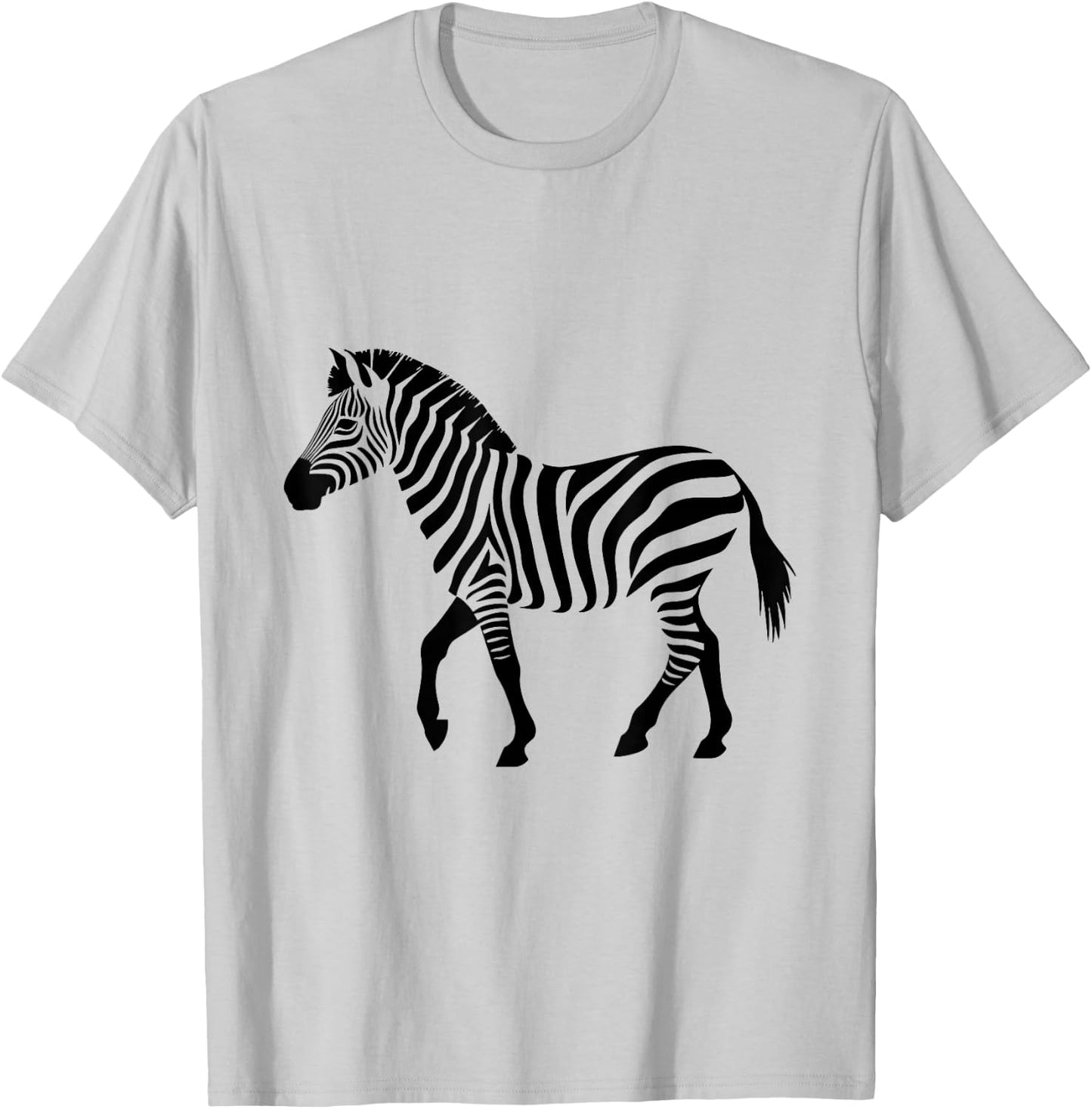 Zebra Graphic T-Shirt - T-Shirt | Ash