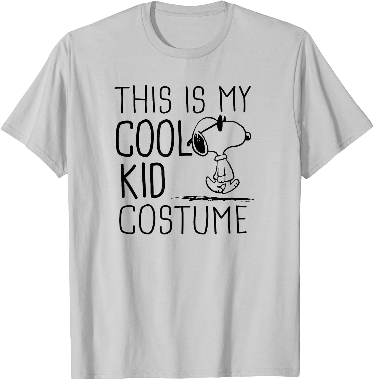 Peanuts Snoopy Cool Kid Costume T-Shirt - T-Shirt | Ash