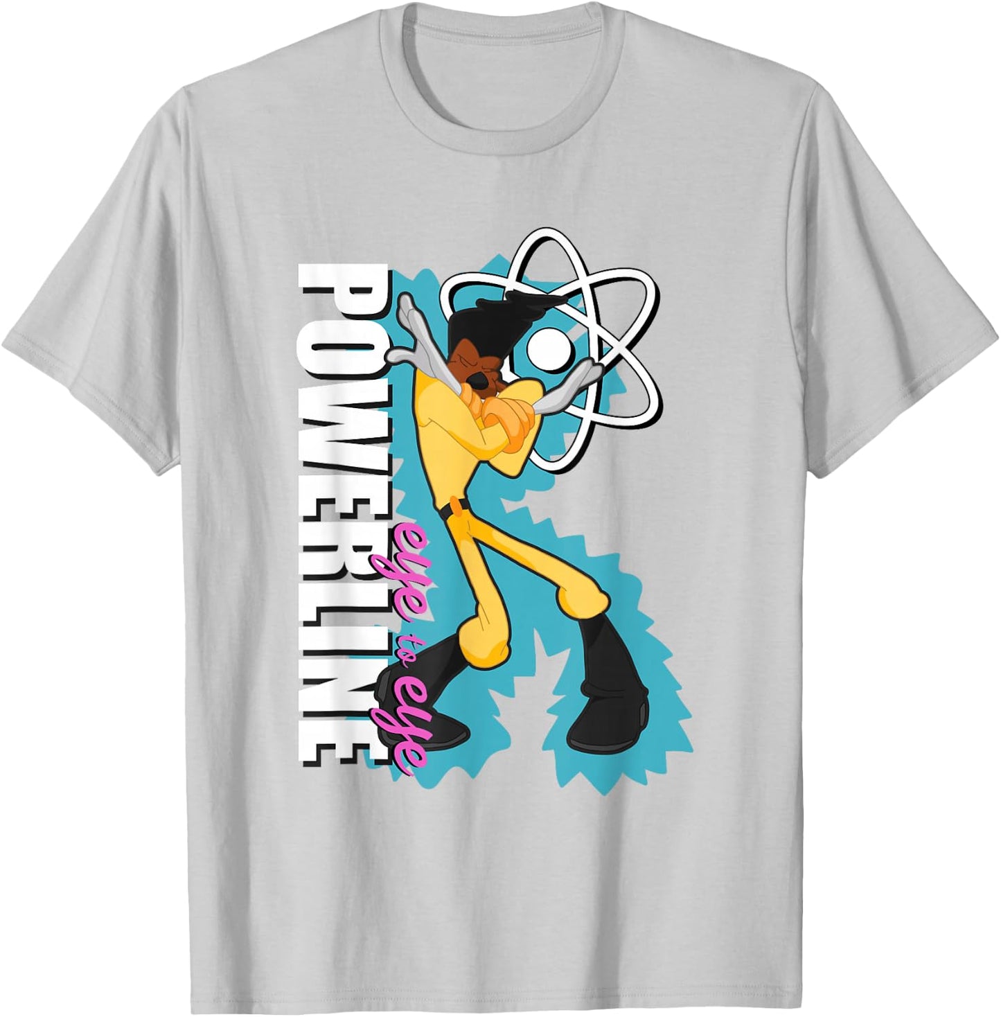 Disney A Goofy Movie Powerline Eye to Eye Dancing Portrait T-Shirt - T-Shirt | Ash