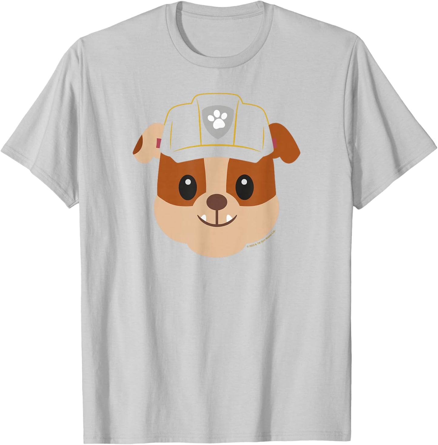 PAW Patrol Rubble Emoji T-Shirt - T-Shirt | Ash
