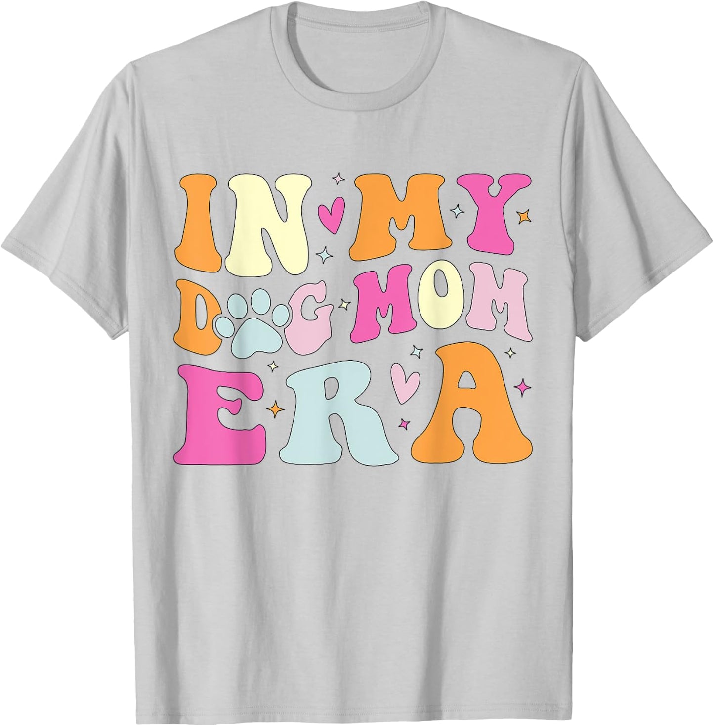 In My Dog Mom Era Cute Dog Mom Women Kids T-Shirt - T-Shirt | Ash