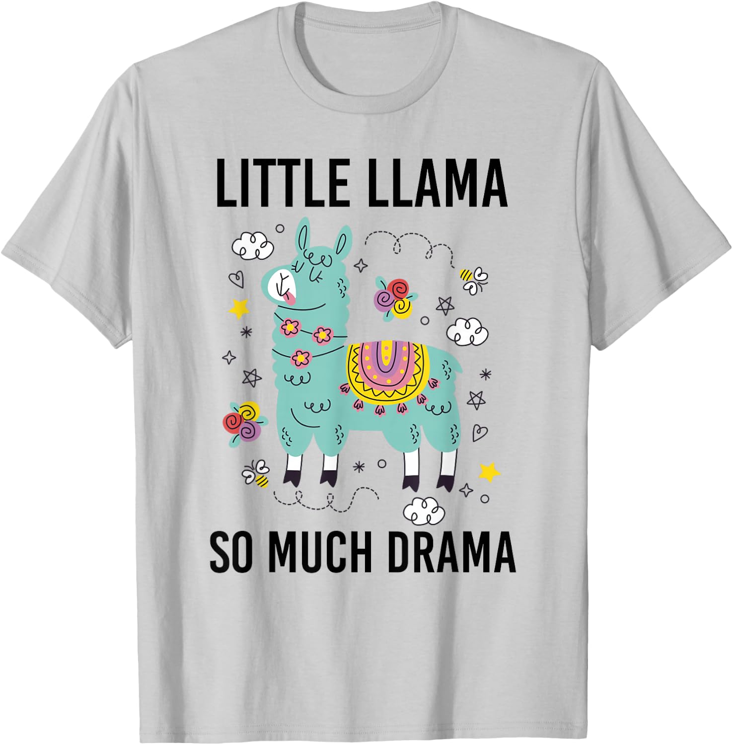 Llama Shirt Kids Boys Toddler Little Llama So much Drama T-Shirt - T-Shirt | Ash