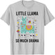 Llama Shirt Kids Boys Toddler Little Llama So much Drama T-Shirt - T-Shirt | Ash