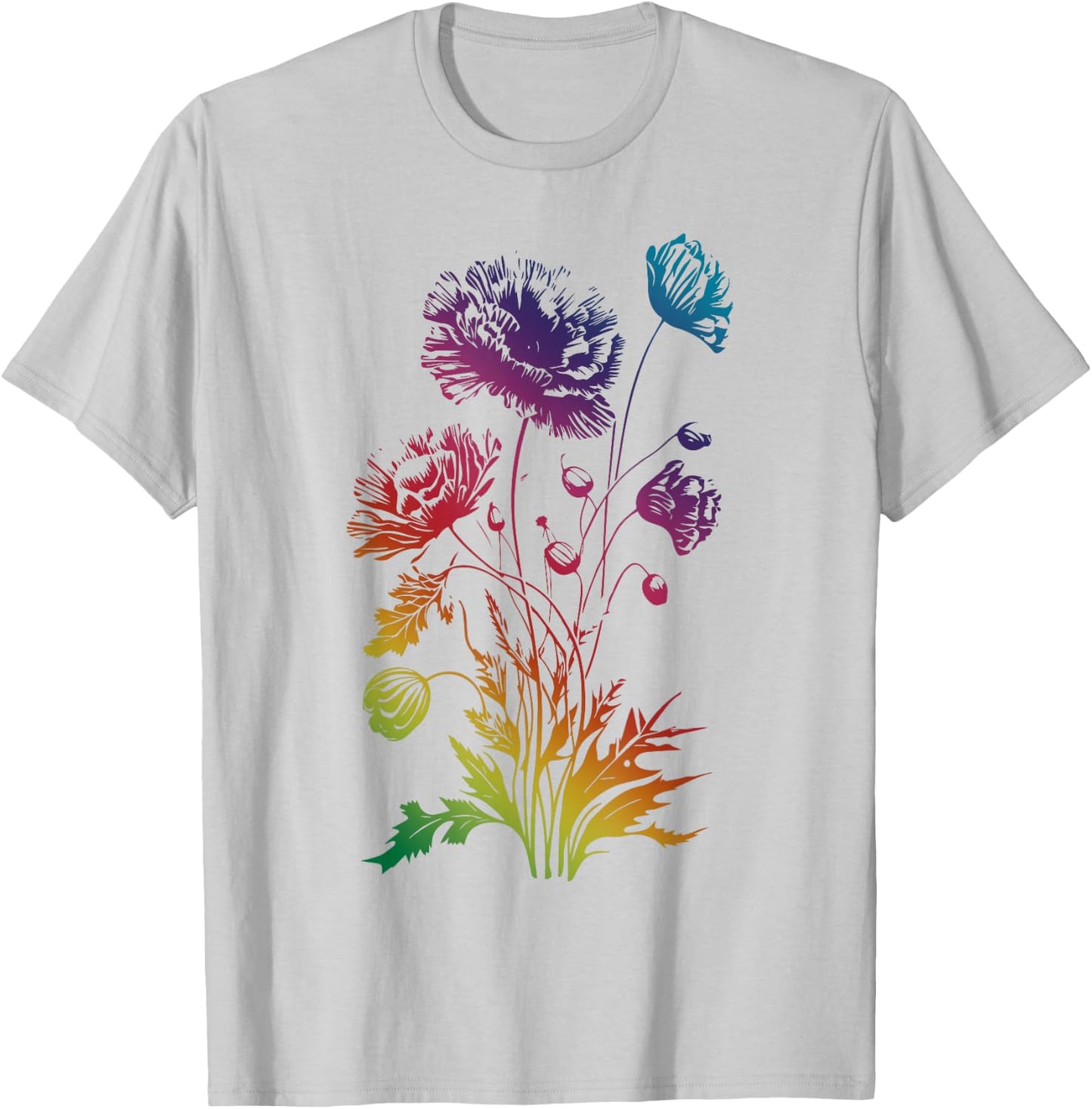 Poppies, spring bloomers, summer, flower, garden, outdoor Men Women Girls Kids T-Shirt - T-Shirt | Ash