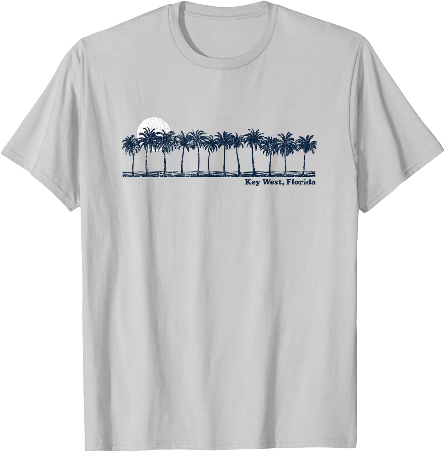 Key West Vintage 70s Retro Throwback Design T-Shirt - T-Shirt | Ash