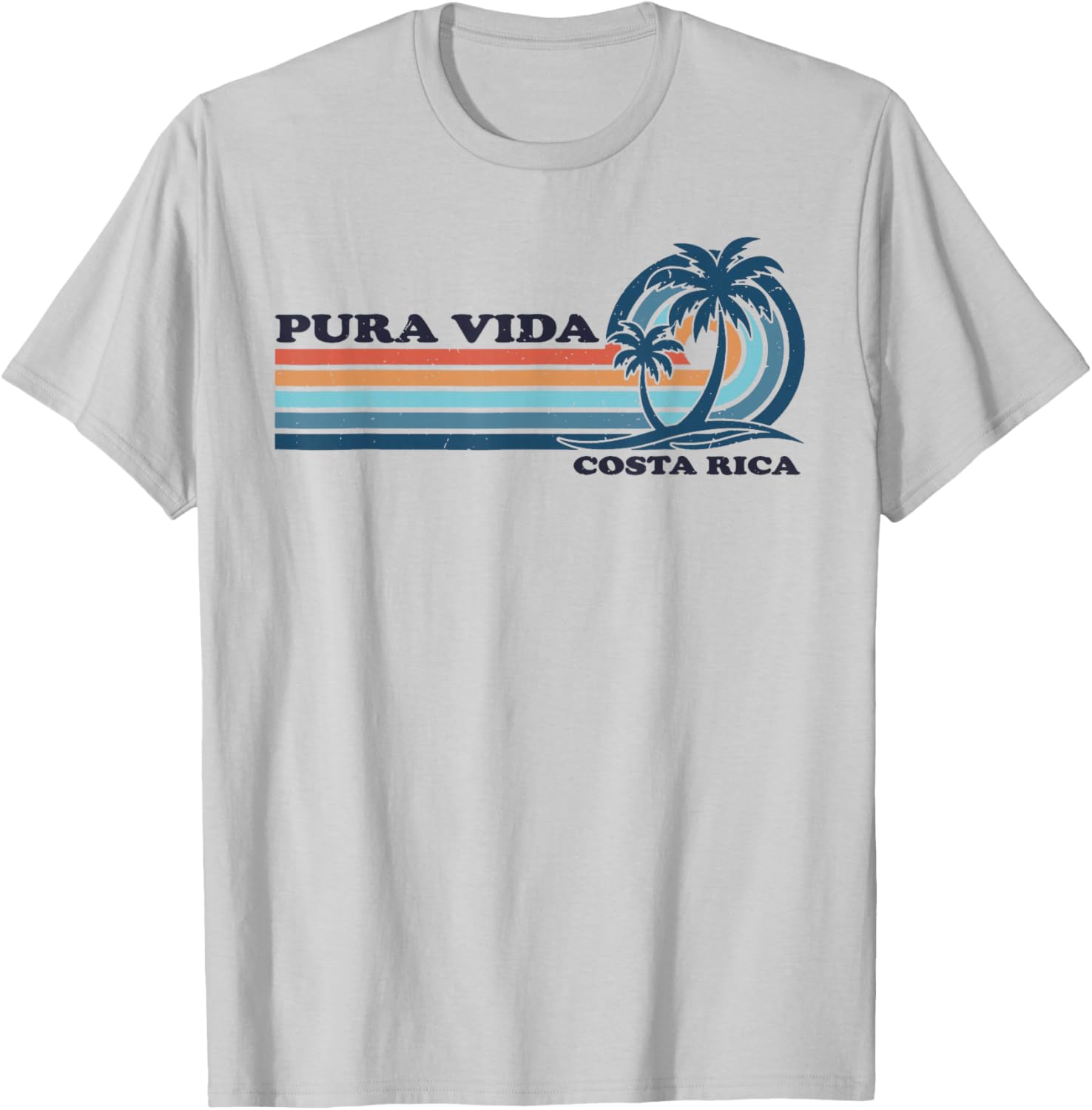 Retro Vintage Family Vacation Costa Rica Pura Vida T-Shirt - T-Shirt | Ash