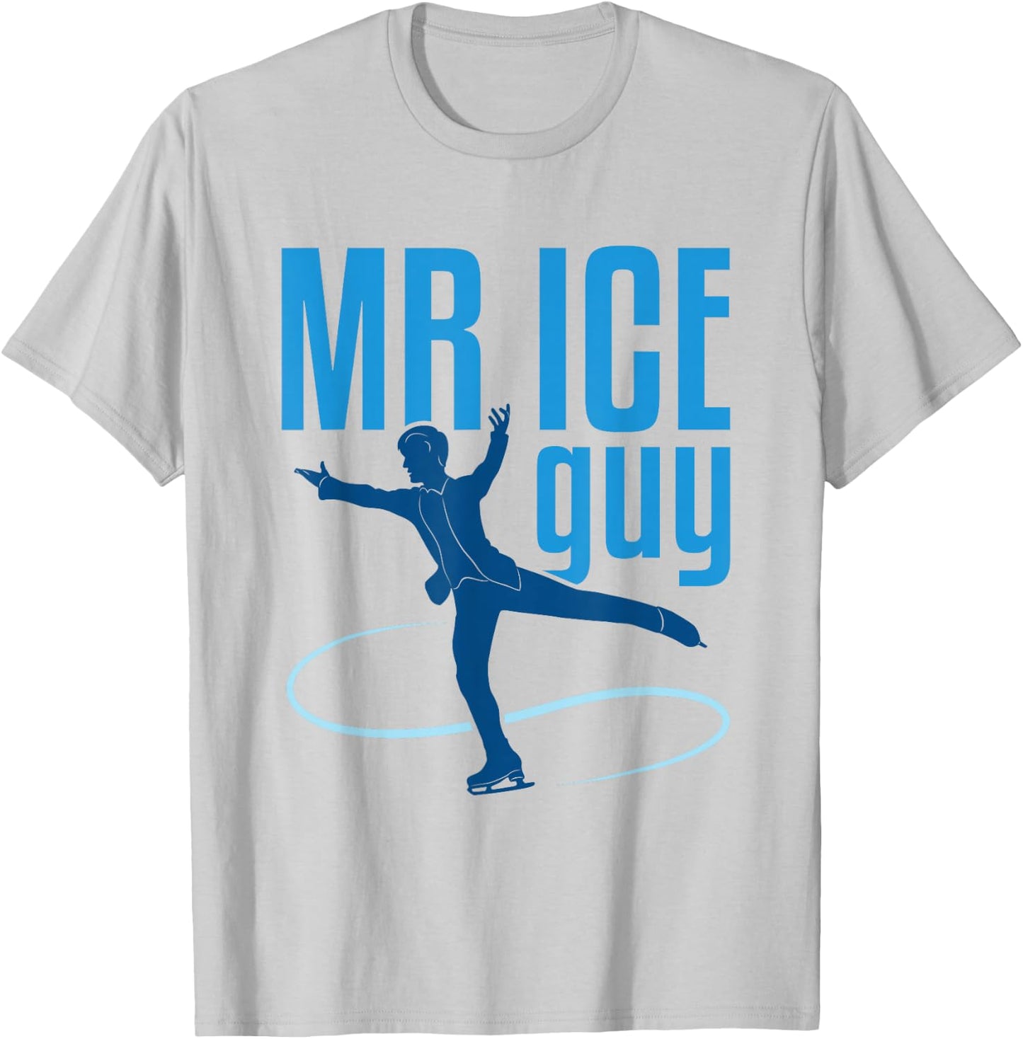Figure Skating for Boys Men Ice Skater T-Shirt - T-Shirt | Ash