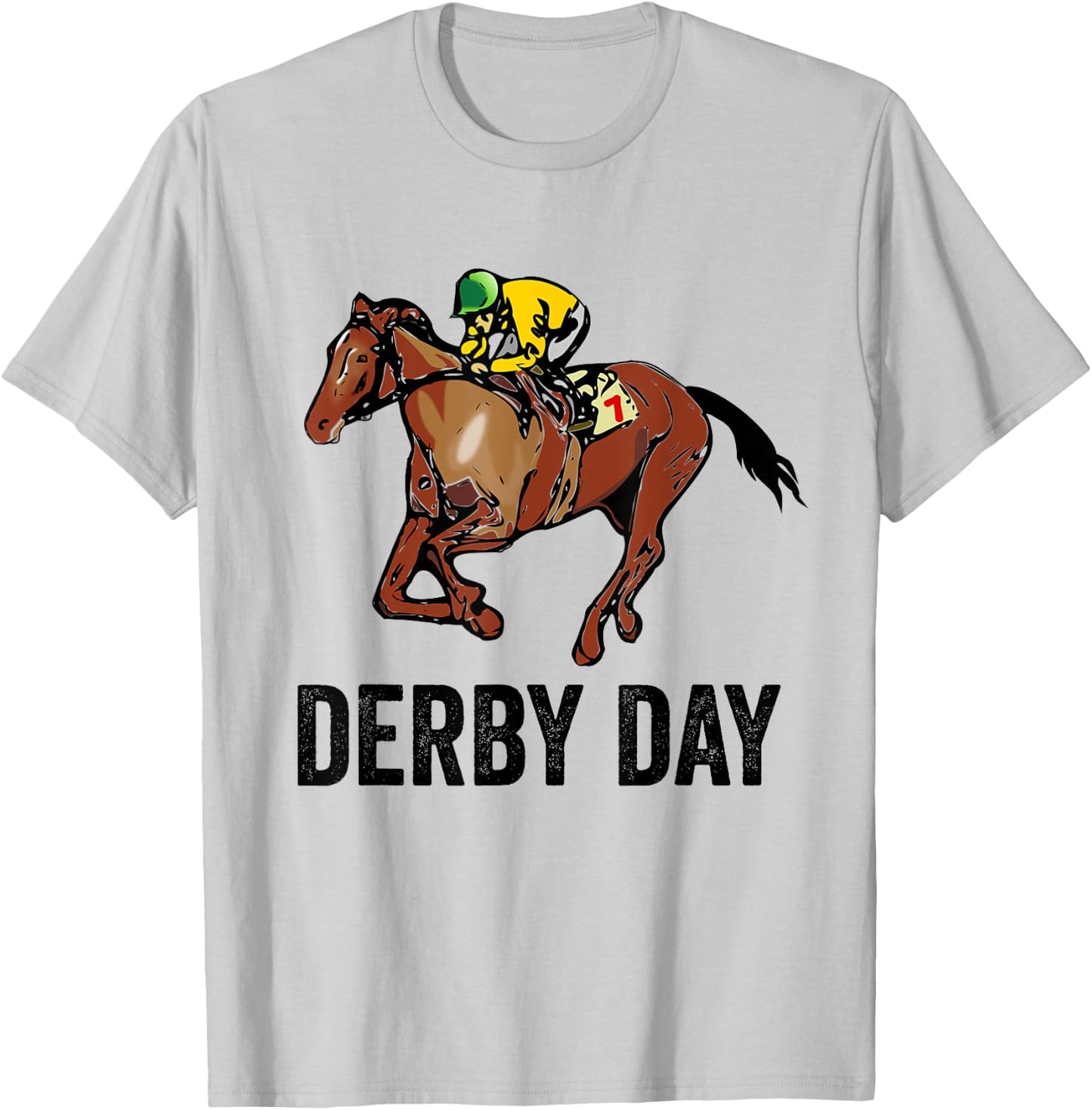 Derby Day Shirt Women Jockey Horse Racing T-Shirt - T-Shirt | Ash