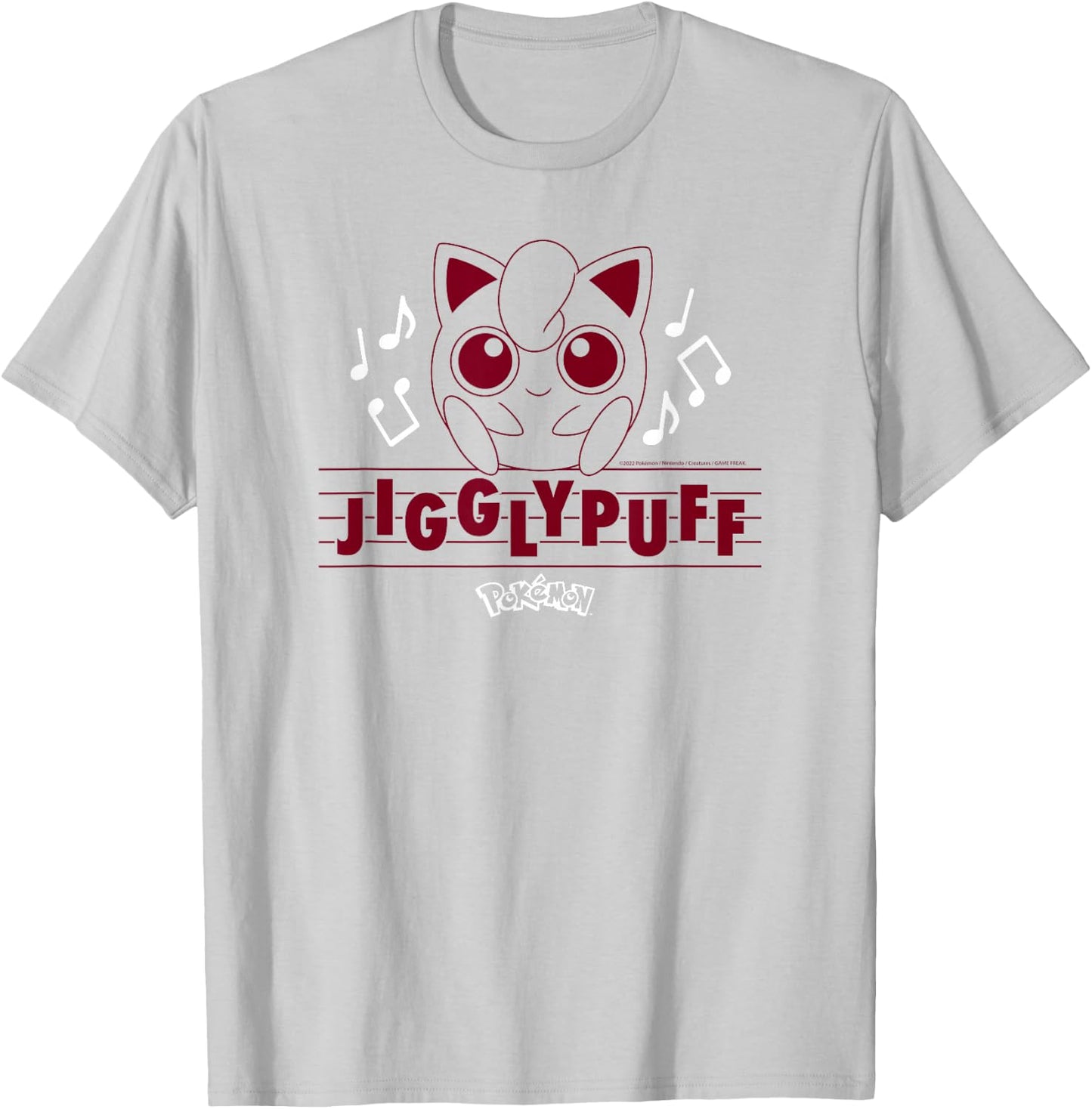 Pokémon - Jigglypuff Music Notes T-Shirt - T-Shirt | Ash