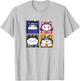 Nyaruto Sasuke Sakura Shikamaru Naruto Cats Group Shot Panel T-Shirt - T-Shirt | Ash