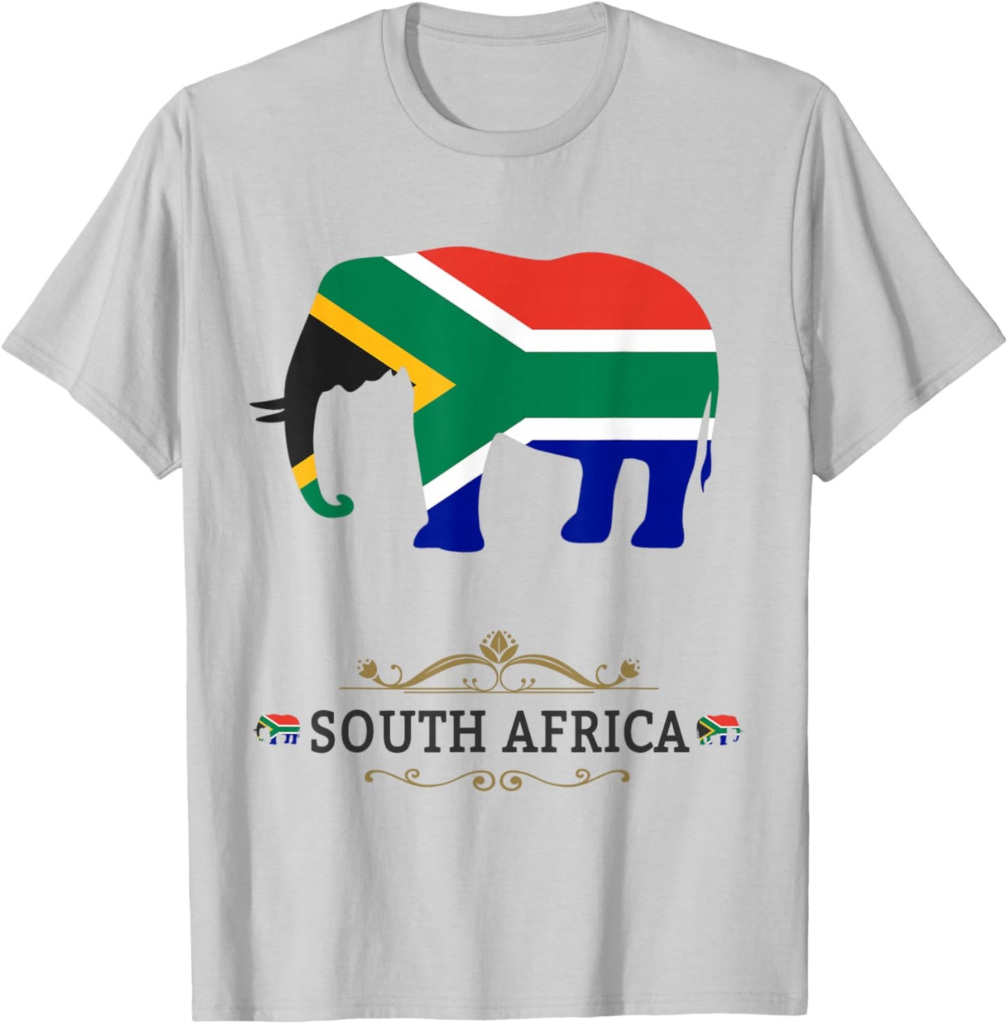 Elephant South Africa Outfit Ideas Kids & South African Flag T-Shirt - T-Shirt | Ash
