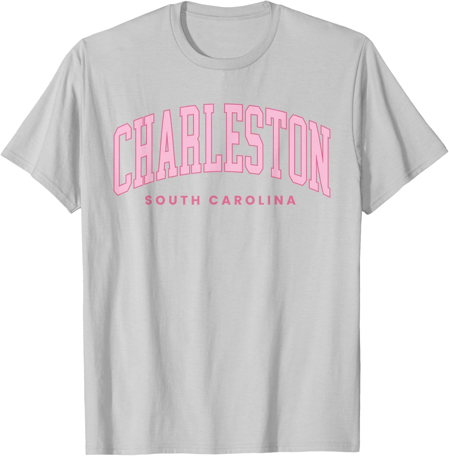 Retro Charleston SC Preppy Throwback Girls Souvenir T-Shirt - T-Shirt | Ash