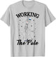 Working the pole Nurse funny nurse skeleton Halloween T-Shirt - T-Shirt | Ash