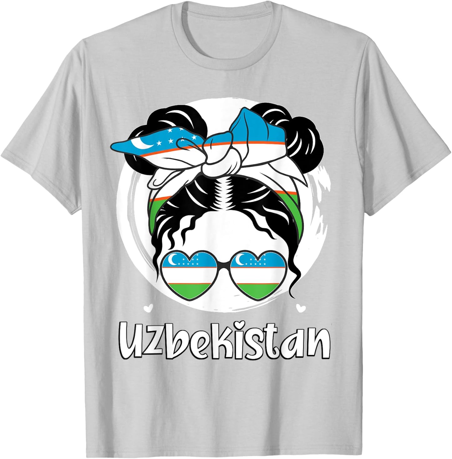 Uzbekistan, Uzbekistani Girl, Uzbekistan Flag, Uzbek Girl T-Shirt - T-Shirt | Ash