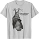 Vintage Animal Retro Wildlife Flying Fox T-Shirt - T-Shirt | Ash