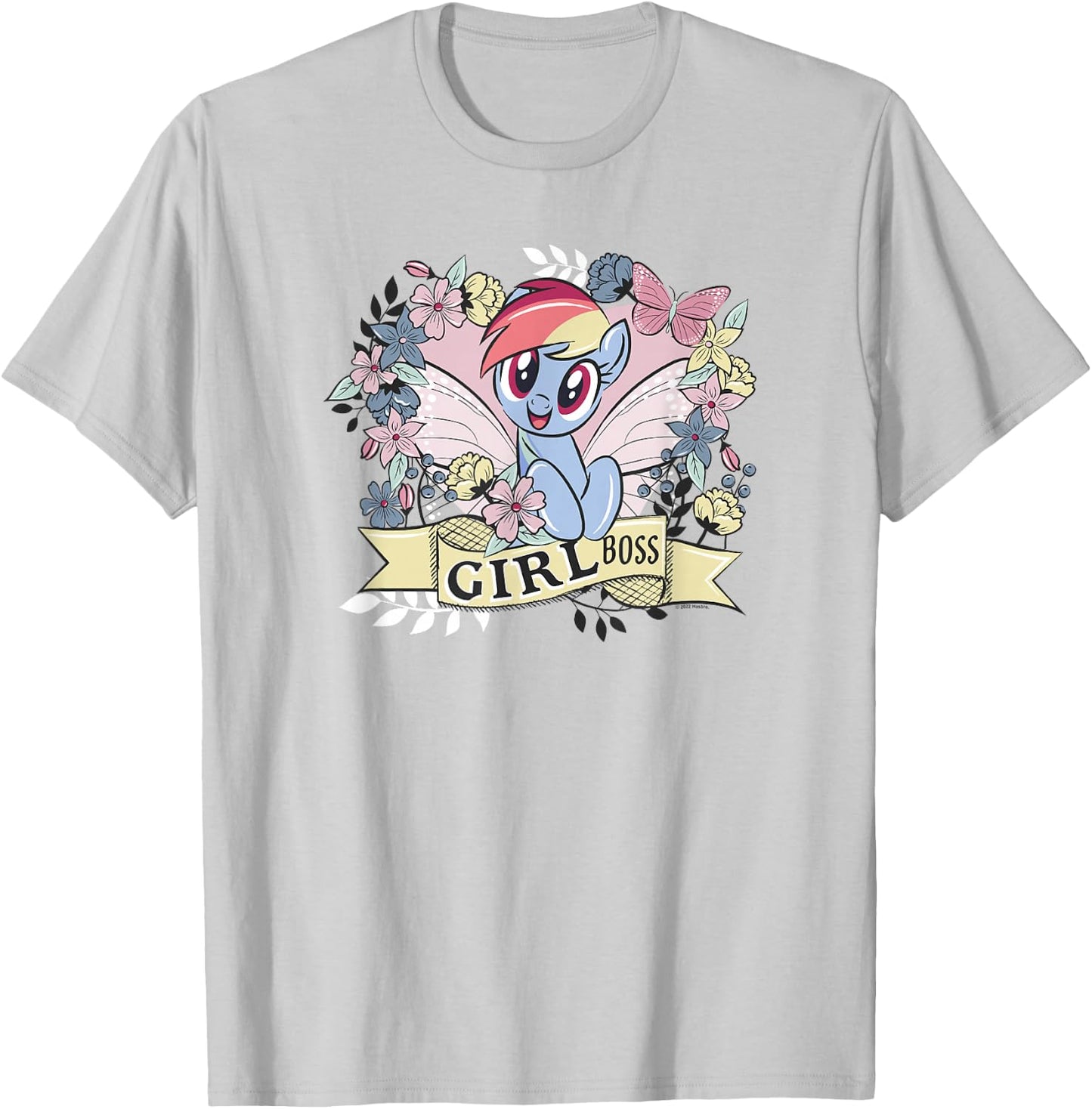 My Little Pony: Friendship Is Magic Rainbow Dash Girl Boss T-Shirt - T-Shirt | Ash