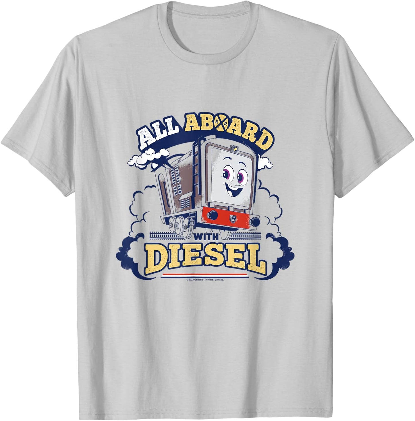 Thomas & Friends - All on Board with Diesel T-Shirt - T-Shirt | Ash