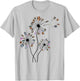 Photographer Vintage Camera Dandelion Graphic Photography T-Shirt - T-Shirt | Ash