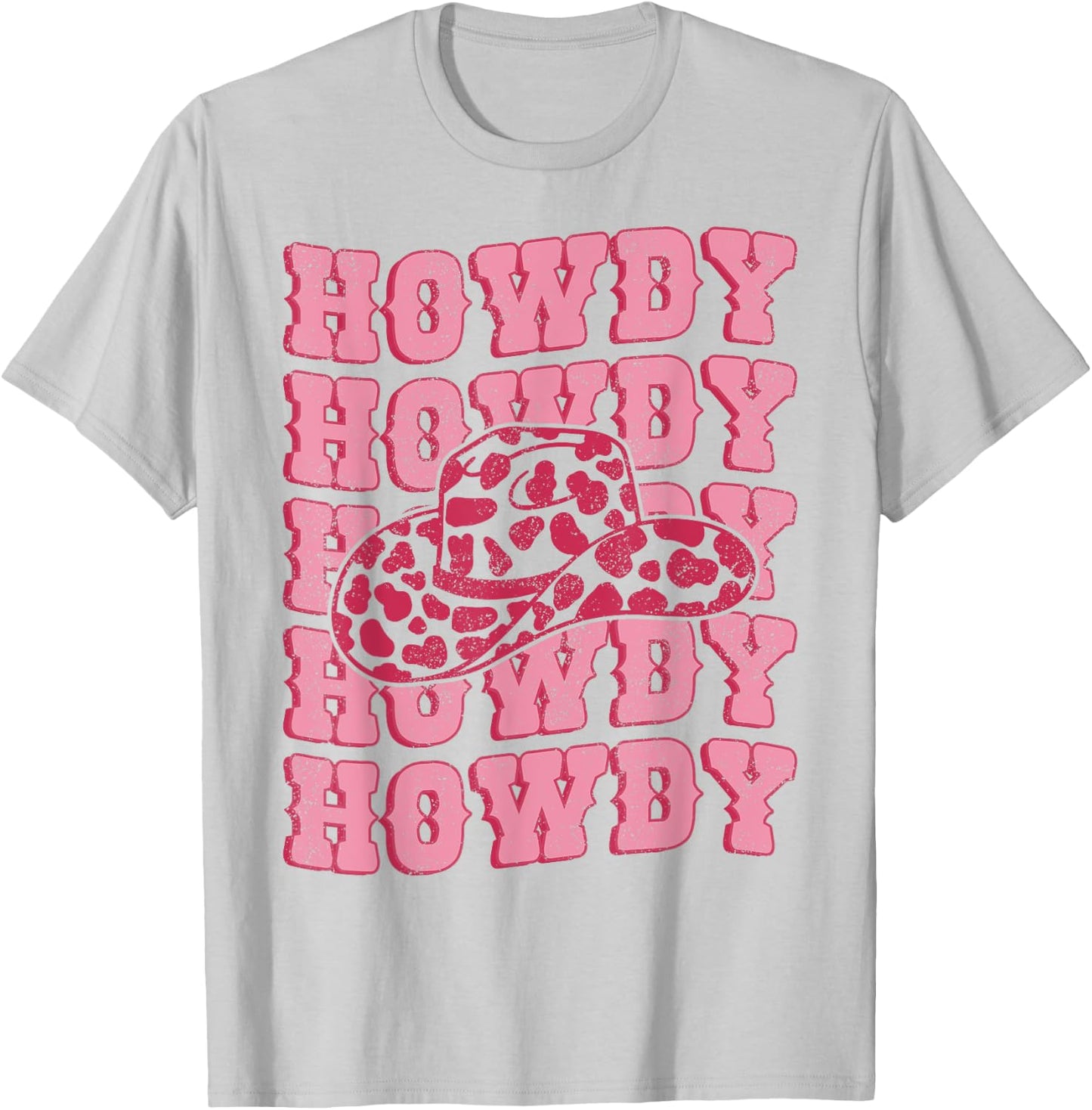 Vintage White Howdy Rodeo Western Country Southern Cowgirl T-Shirt - T-Shirt | Ash