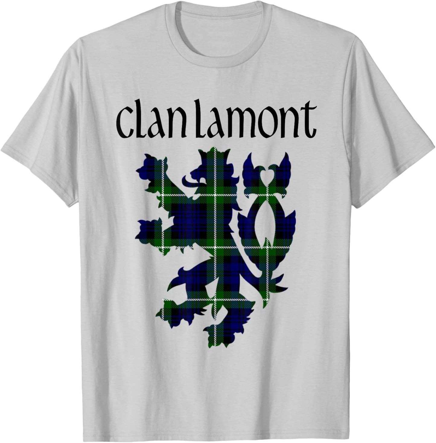 Clan Lamont Tartan Scottish Family Name Scotland Pride T-Shirt - T-Shirt | Ash
