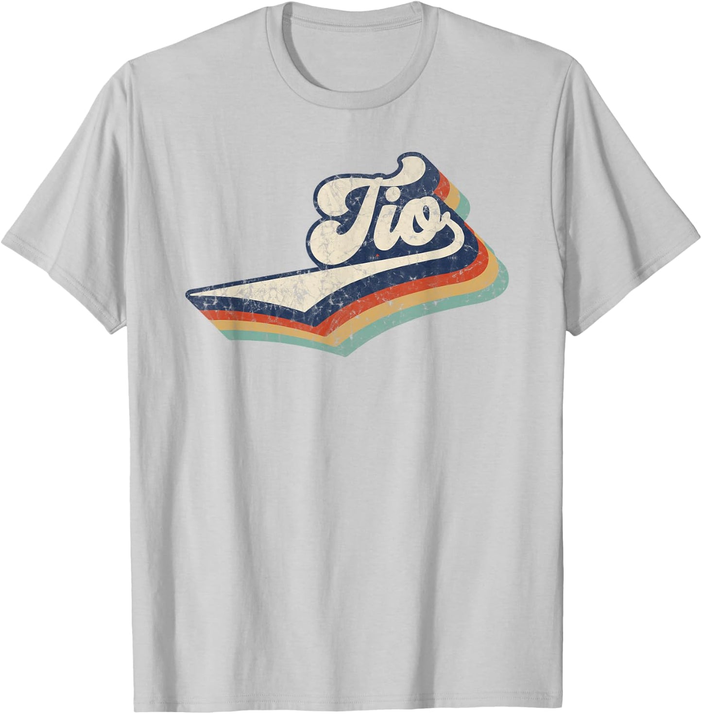 Retro Cute Tio Best Tio Ever Birthday Idea T-Shirt - T-Shirt | Ash