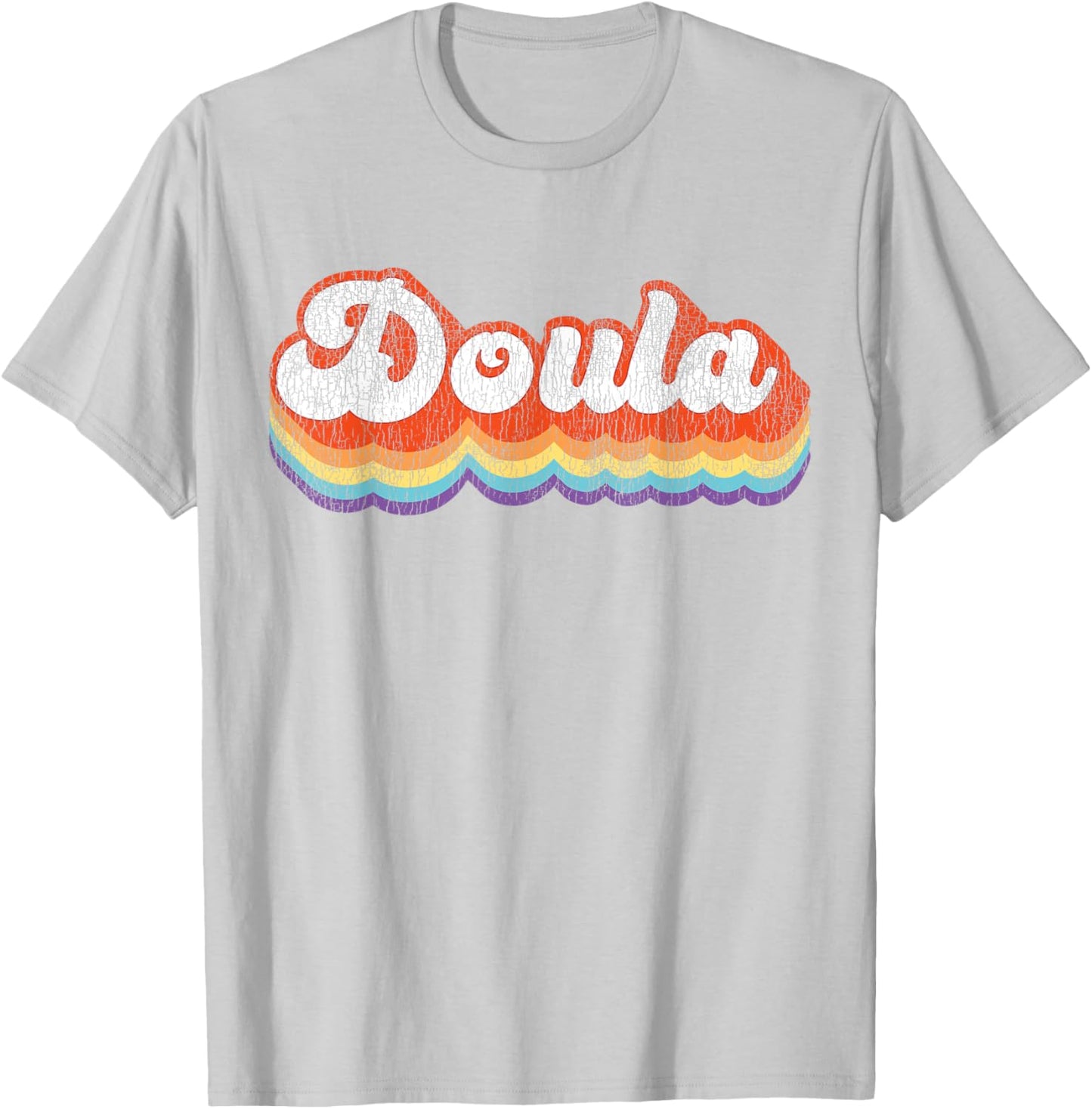 Doula Birth Worker Retro Vintage Doula T-Shirt - T-Shirt | Ash