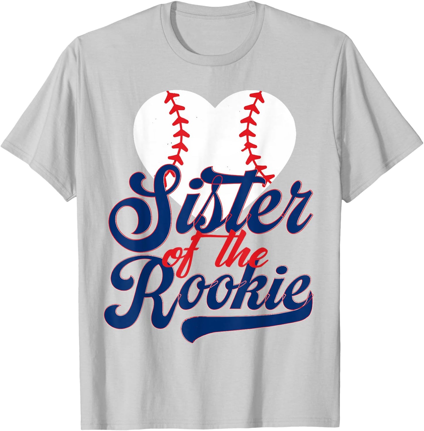 Sister of the rookie baseball toddler 1st Birthday Baseball T-Shirt - T-Shirt | Ash