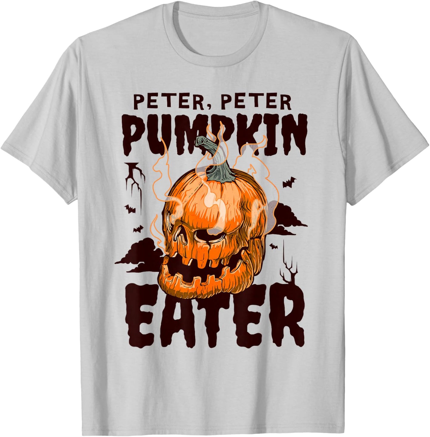 Spooky Halloween Cooking Peter Pumpkin Eater T-Shirt - T-Shirt | Ash